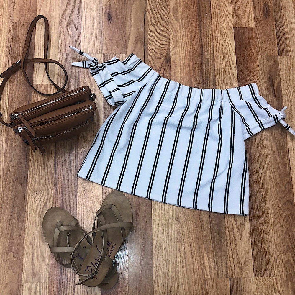 Striped Off-the-Shoulder Top